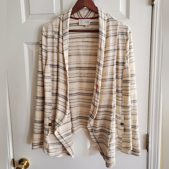 Anthropologie Saturday Sunday Striped Open Cardigan Size Small - Picture 3 of 7